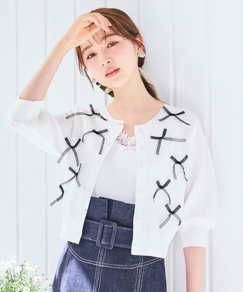 WILLSELECTION（ウィルセレクション）の「テレコレースキャミソール（キャミソール・レディース・ブラック/オフホワイト・FREE）」の10枚目の写真