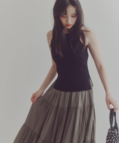 anuans アメスリラメニットトップス アニュアンス anuans アメスリ