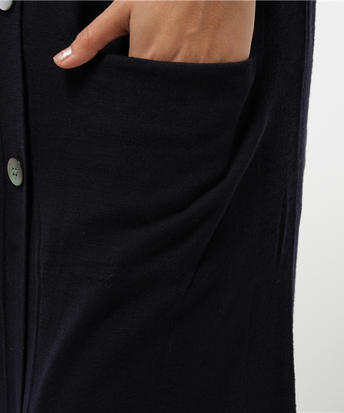 Drawing Numbers（ドローイング ナンバーズ）の「Wishロングカーデ（カーディガン/ボレロ・レディース・ホワイト/グレー/ネイビー・38）」の9枚目の写真