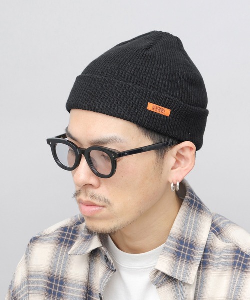 UNIVERSAL OVERALL(ユニバーサルオーバーオール)の「オレンジネームタグ 綿麻 ニットワッチ(ニットキャップ/ビーニー・メンズ・ネイビー/ブラック/グレー・FREE)」の19枚目の写真