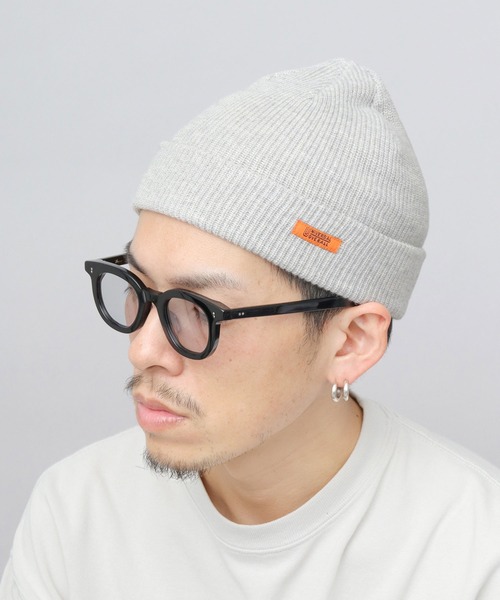 UNIVERSAL OVERALL(ユニバーサルオーバーオール)の「オレンジネームタグ 綿麻 ニットワッチ(ニットキャップ/ビーニー・メンズ・ネイビー/ブラック/グレー・FREE)」の18枚目の写真