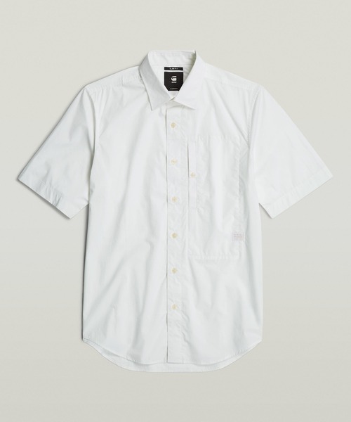 G-STAR(ジースター)の「G4A SLIM SHIRT/ミリタリーディテールスリムシャツ(シャツ/ブラウス・メンズ・ホワイト/ダークブルー・SMALL/MEDIUM/LARGE/X-LARGE/X-SMALL)」の7枚目の写真