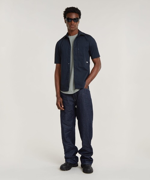 G-STAR(ジースター)の「G4A SLIM SHIRT/ミリタリーディテールスリムシャツ(シャツ/ブラウス・メンズ・ホワイト/ダークブルー・SMALL/MEDIUM/LARGE/X-LARGE/X-SMALL)」の10枚目の写真