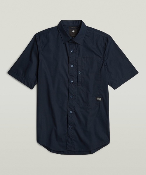 G-STAR(ジースター)の「G4A SLIM SHIRT/ミリタリーディテールスリムシャツ(シャツ/ブラウス・メンズ・ホワイト/ダークブルー・SMALL/MEDIUM/LARGE/X-LARGE/X-SMALL)」の13枚目の写真