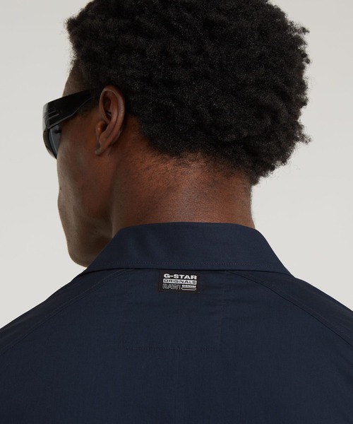 G-STAR(ジースター)の「G4A SLIM SHIRT/ミリタリーディテールスリムシャツ(シャツ/ブラウス・メンズ・ホワイト/ダークブルー・SMALL/MEDIUM/LARGE/X-LARGE/X-SMALL)」の12枚目の写真