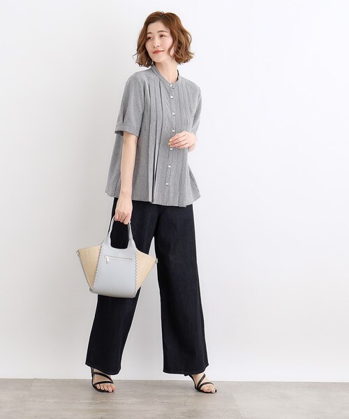 grove（グローブ）の「◆カガリクリテ2WAYトート（トートバッグ・レディース・サックスブルー/アイボリー/キャメル/ライトグレー・00）」の21枚目の写真