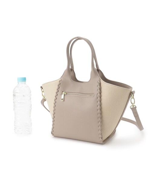 grove（グローブ）の「◆カガリクリテ2WAYトート（トートバッグ・レディース・サックスブルー/アイボリー/キャメル/ライトグレー・00）」の20枚目の写真