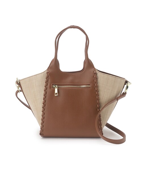 grove（グローブ）の「◆カガリクリテ2WAYトート（トートバッグ・レディース・サックスブルー/アイボリー/キャメル/ライトグレー・00）」の18枚目の写真