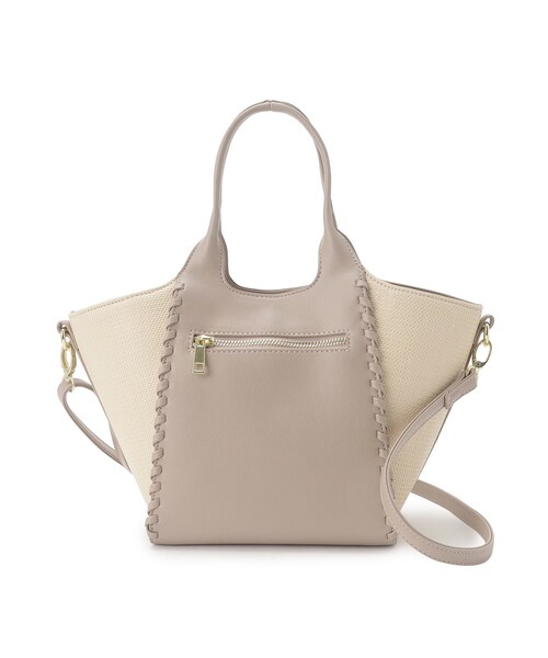 grove（グローブ）の「◆カガリクリテ2WAYトート（トートバッグ・レディース・サックスブルー/アイボリー/キャメル/ライトグレー・00）」の16枚目の写真