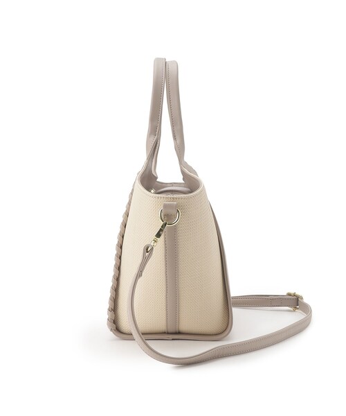 grove（グローブ）の「◆カガリクリテ2WAYトート（トートバッグ・レディース・サックスブルー/アイボリー/キャメル/ライトグレー・00）」の15枚目の写真