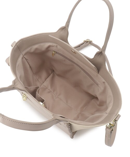 grove（グローブ）の「◆カガリクリテ2WAYトート（トートバッグ・レディース・サックスブルー/アイボリー/キャメル/ライトグレー・00）」の12枚目の写真