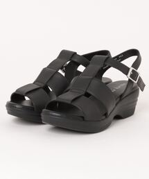 Piedi Nudi | 本革 厚底 ワイドストラップ サンダル(サンダル)