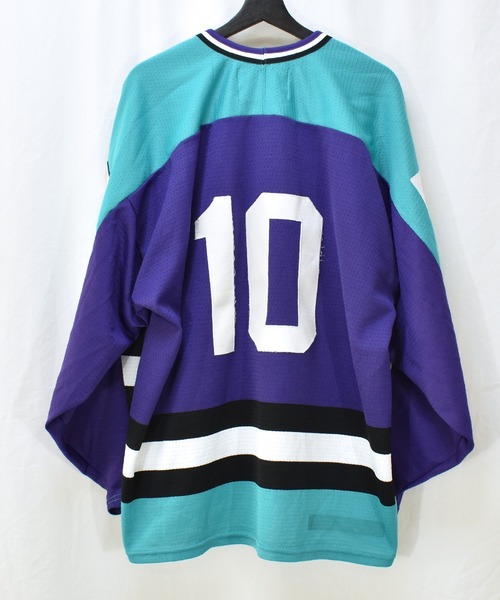 VINTAGE（ヴィンテージ）の「【ヴィンテージ古着】90's BauER / バウアー BLUES ホッケージャージ カナダ製（ジャージ・メンズ・パープル・X-LARGE）」の2枚目の写真