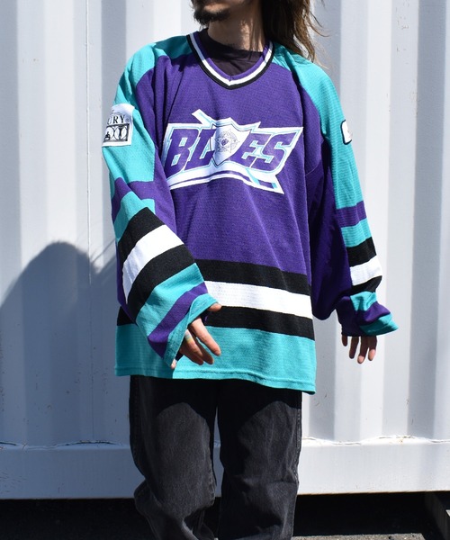 VINTAGE（ヴィンテージ）の「【ヴィンテージ古着】90's BauER / バウアー BLUES ホッケージャージ カナダ製（ジャージ・メンズ・パープル・X-LARGE）」の17枚目の写真