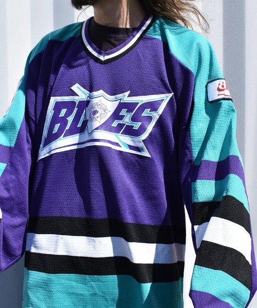 VINTAGE（ヴィンテージ）の「【ヴィンテージ古着】90's BauER / バウアー BLUES ホッケージャージ カナダ製（ジャージ・メンズ・パープル・X-LARGE）」の19枚目の写真