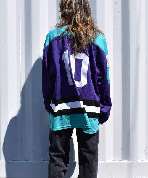 VINTAGE（ヴィンテージ）の「【ヴィンテージ古着】90's BauER / バウアー BLUES ホッケージャージ カナダ製（ジャージ・メンズ・パープル・X-LARGE）」の20枚目の写真