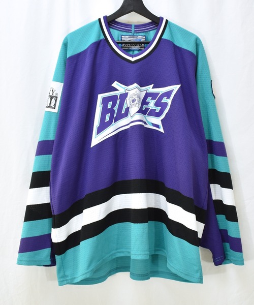 VINTAGE（ヴィンテージ）の「【ヴィンテージ古着】90's BauER / バウアー BLUES ホッケージャージ カナダ製（ジャージ・メンズ・パープル・X-LARGE）」の21枚目の写真