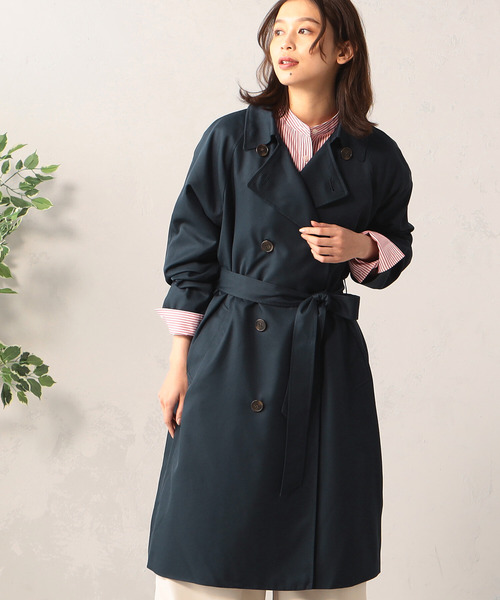 FOUND GOOD（ファウンドグッド）の「イージーケアトレンチ（トレンチコート・レディース・ベージュ/アイボリー/ネイビー・S/M/L）」の3枚目の写真