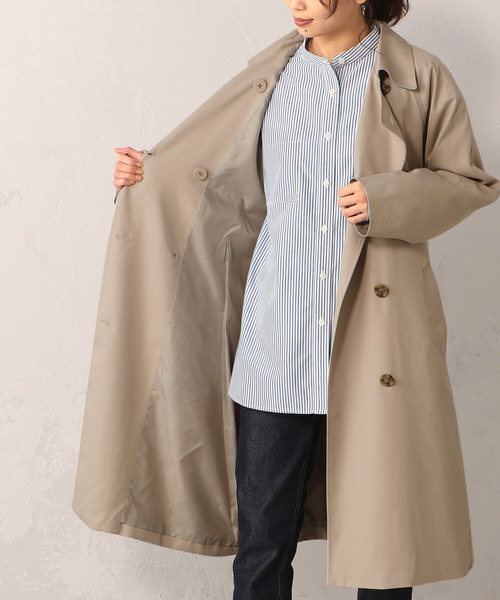 FOUND GOOD（ファウンドグッド）の「イージーケアトレンチ（トレンチコート・レディース・ベージュ/アイボリー/ネイビー・S/M/L）」の10枚目の写真