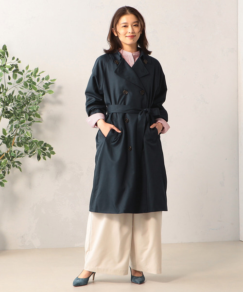 FOUND GOOD（ファウンドグッド）の「イージーケアトレンチ（トレンチコート・レディース・ベージュ/アイボリー/ネイビー・S/M/L）」の12枚目の写真