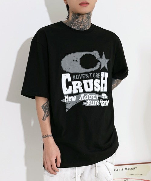 【限定】Syndrome ロンT★２点【ヴィンテージ】Ｖ系るいざ KISAKI セール】[UNISEX]ヴィンテージY2Kレタリングオーバーサイズ半袖T