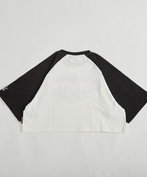 セール】STARTER ショート丈 ラグランプリントTシャツ
