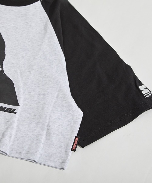 セール】STARTER ショート丈 ラグランプリントTシャツ