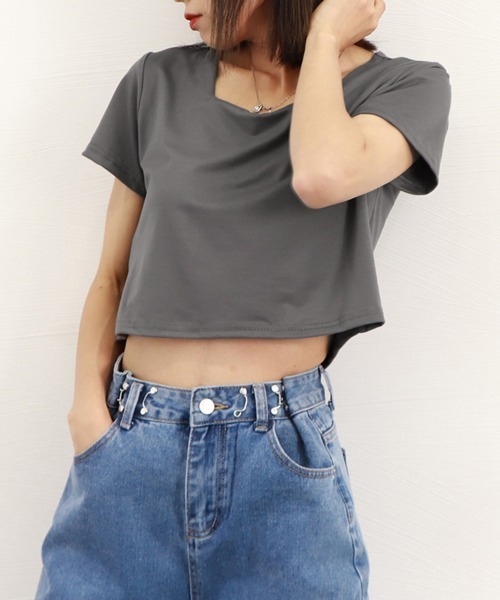   Jeans レディースTシャツ 半袖 Monologo 140615317 JEANASIS tシャツ フリンジショートTEE SS/574903 レディース