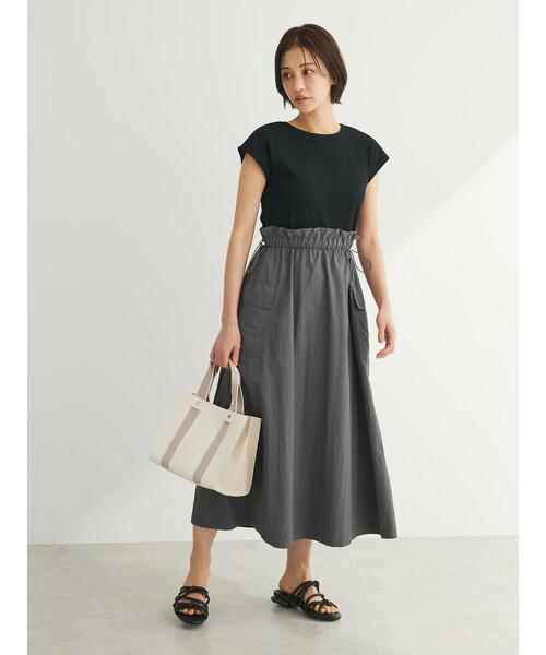 ELENCARE DUE(エレンカーレデュエ)の「・ELENCARE DUE ミリタリードッキングワンピ(ワンピース・レディース・アイボリー/カーキ/ブラック/チャコールグレー・FREE)」の5枚目の写真