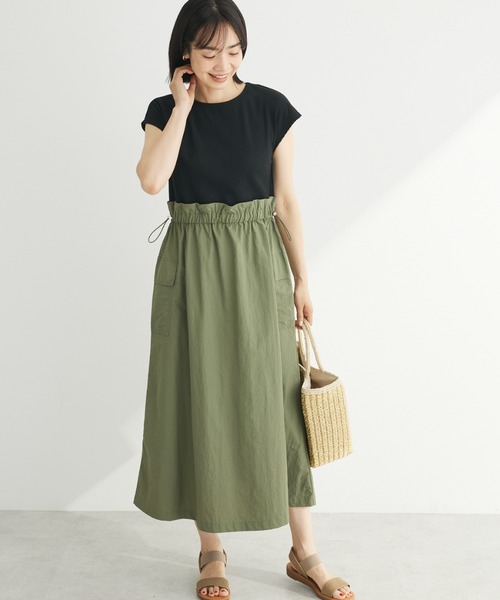 ELENCARE DUE(エレンカーレデュエ)の「・ELENCARE DUE ミリタリードッキングワンピ(ワンピース・レディース・アイボリー/カーキ/ブラック/チャコールグレー・FREE)」の4枚目の写真