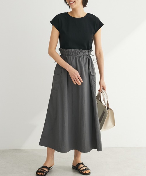 ELENCARE DUE(エレンカーレデュエ)の「・ELENCARE DUE ミリタリードッキングワンピ(ワンピース・レディース・アイボリー/カーキ/ブラック/チャコールグレー・FREE)」の3枚目の写真