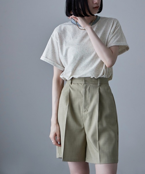 tシャツ カラーネップTシャツ レディース カラーネップリンガーネックTシャツ（Tシャツ/カットソー