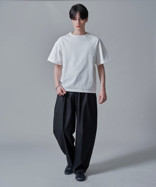 WEGO（ウィゴー）の「WEGO/【25秋冬★大好評により再入荷！WEB限定】センタープレスワイドスラックス（スラックス・メンズ・ブラック/グレー・SMALL/LARGE/MEDIUM）」の11枚目の写真