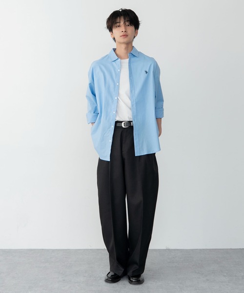 WEGO(ウィゴー)の「WEGO/【大好評により再入荷!WEB限定】センタープレスワイドスラックス(スラックス・メンズ・ブラック/グレー・SMALL/LARGE/MEDIUM)」の10枚目の写真