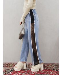 EVRIS | サイドレースドッキングデニムパンツ(デニムパンツ)