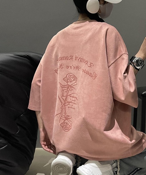 Sibra(シブラ)の「プリントTシャツ(Tシャツ/カットソー・レディース・アイボリー/ピンク・M)」の1枚目の写真