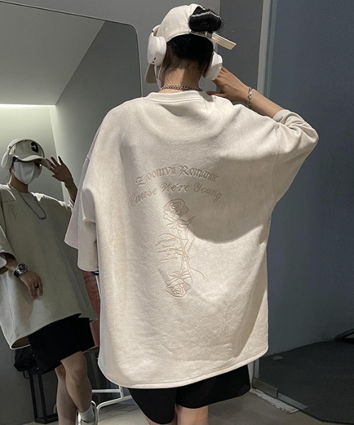 Sibra(シブラ)の「プリントTシャツ(Tシャツ/カットソー・レディース・アイボリー/ピンク・M)」の3枚目の写真