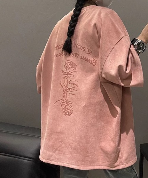 Sibra(シブラ)の「プリントTシャツ(Tシャツ/カットソー・レディース・アイボリー/ピンク・M)」の4枚目の写真