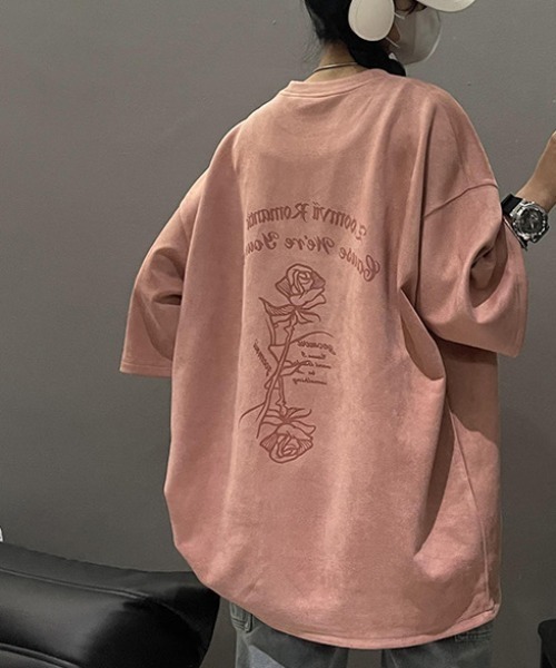 Sibra(シブラ)の「プリントTシャツ(Tシャツ/カットソー・レディース・アイボリー/ピンク・M)」の6枚目の写真