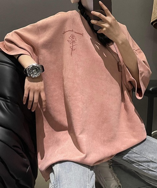Sibra(シブラ)の「プリントTシャツ(Tシャツ/カットソー・レディース・アイボリー/ピンク・M)」の7枚目の写真