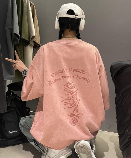 Sibra(シブラ)の「プリントTシャツ(Tシャツ/カットソー・レディース・アイボリー/ピンク・M)」の8枚目の写真