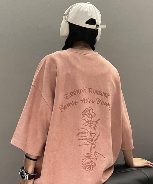 Sibra(シブラ)の「プリントTシャツ(Tシャツ/カットソー・レディース・アイボリー/ピンク・M)」の9枚目の写真