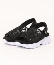 Parade | 【厚底】チュールスニーカーサンダル 1440-WK(サンダル)