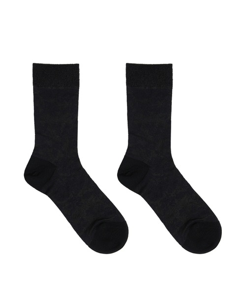 JNBY（ジェーエヌビーワイ）の「Retro Floral-jacquard Sheer Stretch-nylon Socks（ソックス/靴下・レディース・イエロー系その他3/ブルー系その他4/ブラック・ONE SIZE）」の10枚目の写真