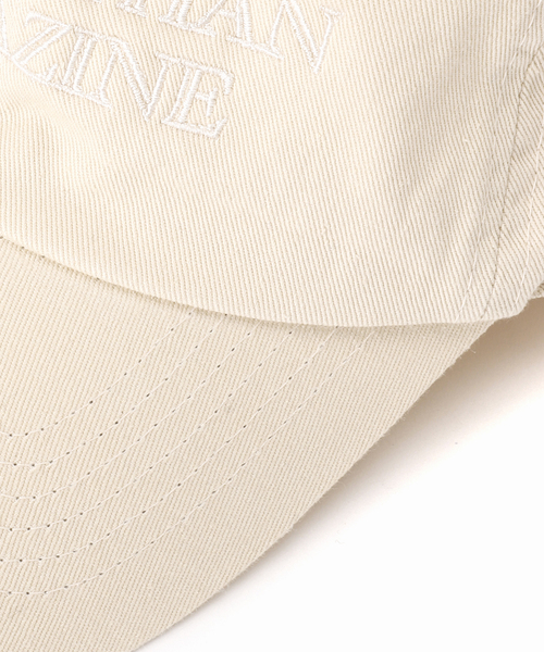 FRAMeWORK（フレームワーク）の「BETTER THAN GOOD/ベターザングッド BTG MAGAZINE CAP（キャップ・レディース・ベージュ/ブラック・FREE）」の3枚目の写真