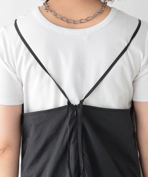 NBA（エヌビーエー）の「【NBA】別注/サイドラインナイロンキャミワンピース（ワンピース・レディース・パープル/ブラック・FREE）」の4枚目の写真