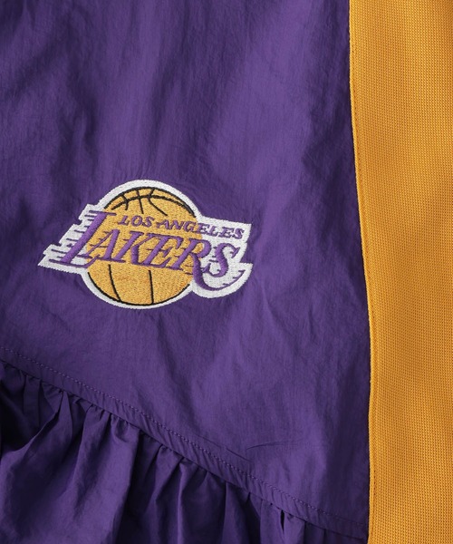 NBA（エヌビーエー）の「【NBA】別注/サイドラインナイロンキャミワンピース（ワンピース・レディース・パープル/ブラック・FREE）」の7枚目の写真