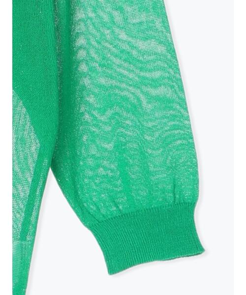 Samansa Mos2 blue（サマンサモスモスブルー）の「◎シアーニットプルオーバー（ニット/セーター・レディース・ブラック/グレー/グリーン・F）」の10枚目の写真