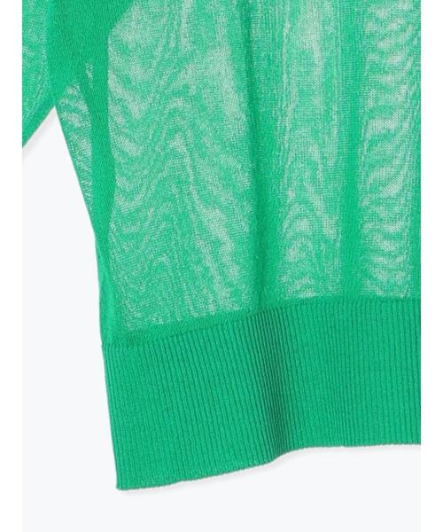 Samansa Mos2 blue（サマンサモスモスブルー）の「◎シアーニットプルオーバー（ニット/セーター・レディース・ブラック/グレー/グリーン・F）」の9枚目の写真