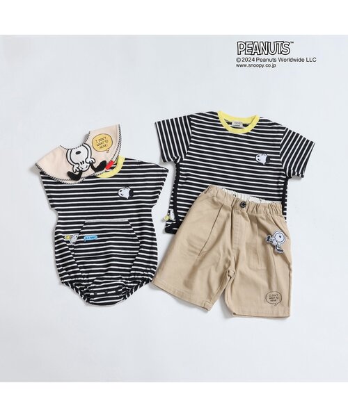PEANUTS（ピーナッツ）の「PEANUTSまんまるスタイ（スタイ/よだれかけ・キッズ・アイボリー・90）」の5枚目の写真